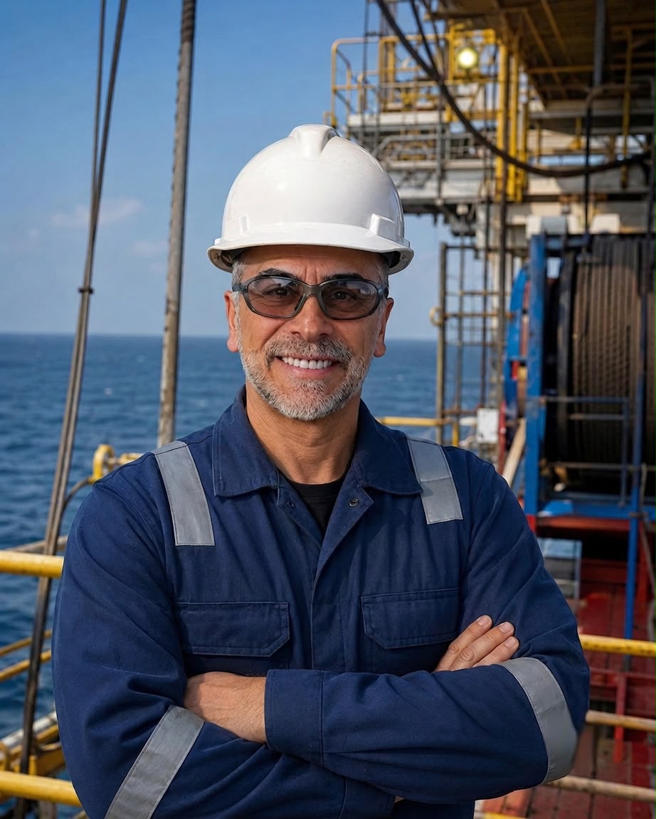 Fernando Sanchez on an offshore installation vessel